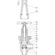SVA-S — запорные клапаны со стандартным штоком Данфосс (Danfoss)