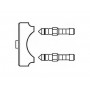 DANFOSS Комплект изм. нипп. с заглушкой для CNT 003L8145 DANFOSS Комплект изм. нипп. с заглушкой для CNT 003L8145
