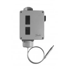 DANFOSS 017-514166 — Реле температуры RT для тяжелых условий эксплуатации, IP 54, T окружающей среды -50...70 °C, диапазон настройки уставки 70...150 °C 017-514166
