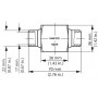 DANFOSS CVH Штуцер внешней пилотной линии 027F1090 DANFOSS CVH Штуцер внешней пилотной линии 027F1090