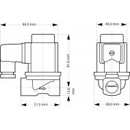 DANFOSS 032U538031 — Клапан электромагнитный EV251B, присоединение G 3/8", материал уплотнения NBR, нормально закрытый 032U538031