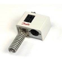 DANFOSS 060L121266 — Реле температуры (термостат) KP 75, IP 30, диапазон настройки уставки 0...40 °C 060L121266