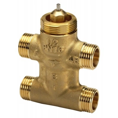 DANFOSS Клапан регулирующий, трехходовой с байпасом VZL 4 Ру 16 Ду 15 Kv 0,4 T=1200C 065Z2091