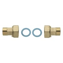 DANFOSS Резьбовые присоединительные патрубки, Dn40, R3/2xG2B (комплект из 2-х 087G6074