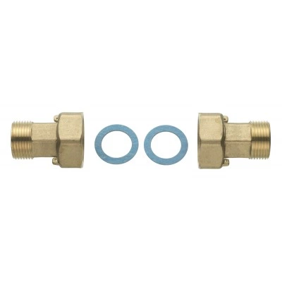 DANFOSS Резьбовые присоединительные патрубки, Dn40, R3/2xG2B (комплект из 2-х 087G6074