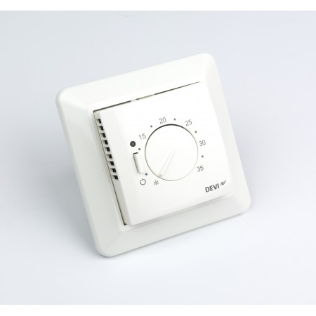 DEVI DEVIreg 532 140F1037 — Электронный терморегулятор со встроенным корпусом, с датчиком пола и воздуха 140F1037 DEVI DEVIreg 532 140F1037 — Электронный терморегулятор со встроенным корпусом, с датчиком пола и воздуха 140F1037