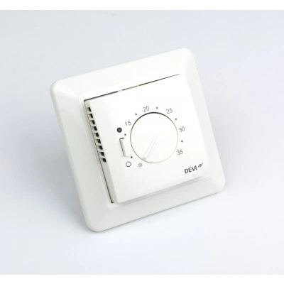 DEVI DEVIreg 532 140F1037 — Электронный терморегулятор со встроенным корпусом, с датчиком пола и воздуха 140F1037 DEVI DEVIreg 532 140F1037 — Электронный терморегулятор со встроенным корпусом, с датчиком пола и воздуха 140F1037