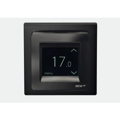 DEVI DEVIreg Touch 140F1069 — Программируемый терморегулятор с сенсорным дисплеем, черный 140F1069 DEVI DEVIreg Touch 140F1069 — Программируемый терморегулятор с сенсорным дисплеем, черный 140F1069