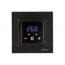 ДЕВИ 140F1069R — Терморегулятор ДЕВИ Classy c Wi-Fi черный, IP 21, размеры 84 x 84 x 50 мм, диапазон регулирования температуры 5...40 °С 140F1069R