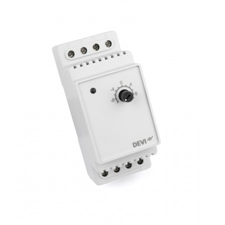 DEVI DEVIreg 330 140F1070 — Терморегулятор для систем обледенения, с датчиком на проводе, диапазон регулирования T -10…+10 °C 140F1070 DEVI DEVIreg 330 140F1070 — Терморегулятор для систем обледенения, с датчиком на проводе, диапазон регулирования T -10…+10 °C 140F1070