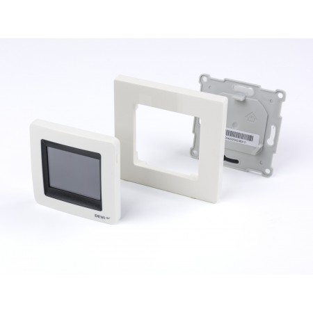 DEVI DEVIreg Touch 140F1071 — Программируемый терморегулятор с сенсорным дисплеем, полярно-белый 140F1071 DEVI DEVIreg Touch 140F1071 — Программируемый терморегулятор с сенсорным дисплеем, полярно-белый 140F1071