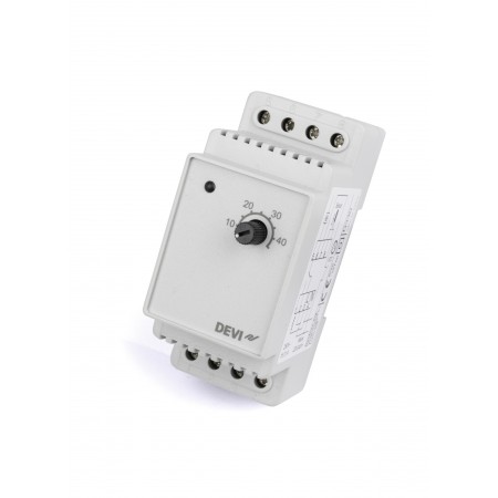 DEVI DEVIreg 330 140F1072 — Терморегулятор для систем обледенения, с датчиком на проводе, диапазон регулирования T +5…+45 °C 140F1072 DEVI DEVIreg 330 140F1072 — Терморегулятор для систем обледенения, с датчиком на проводе, диапазон регулирования T +5…+45 °C 140F1072