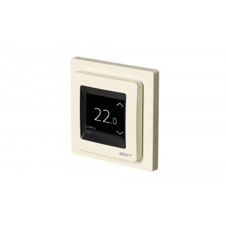 DEVI DEVIreg Touch 140F1078 — Программируемый терморегулятор с сенсорным дисплеем, бежевый 140F1078 DEVI DEVIreg Touch 140F1078 — Программируемый терморегулятор с сенсорным дисплеем, бежевый 140F1078