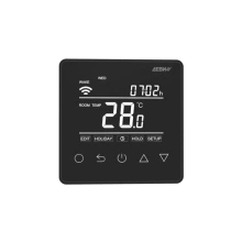 ДЕВИ 140F1143R — Терморегулятор ДЕВИ Prime c Wi-Fi черный IP 21, размеры 87 x 87 x 42 мм, диапазон регулирования температуры 5...40 °С 140F1143R