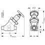 DANFOSS 148B5030 — Запорный клапан SVA-S 6 A STR H-WHEEL 148B5030 DANFOSS 148B5030 — Запорный клапан SVA-S 6 A STR H-WHEEL 148B5030