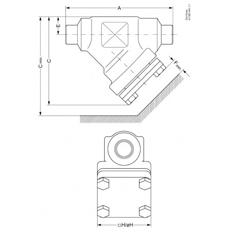 DANFOSS FIA Корпус фильтра 50 A STR 148B5716 DANFOSS FIA Корпус фильтра 50 A STR 148B5716