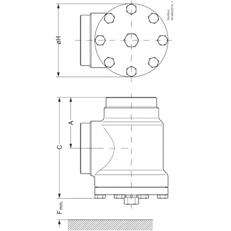 DANFOSS Корпус для фильтра FIA 200 D ANG(пр. класс 4055702183) 148B6302 DANFOSS Корпус для фильтра FIA 200 D ANG(пр. класс 4055702183) 148B6302