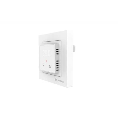 РИДАН 21RT0103R — Терморегулятор Room, белый, IP 21, размеры 84 x 84 x 50 мм, диапазон регулирования температуры 5...40 °С 21RT0103R РИДАН 21RT0103R — Терморегулятор Room, белый, IP 21, размеры 84 x 84 x 50 мм, диапазон регулирования температуры 5...40 °С 21RT0103R